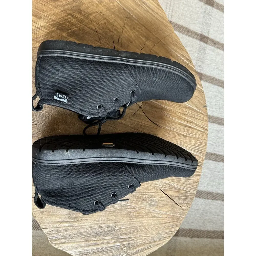 Lems Chukka Canvas Vegan Blackout Shoes W 10 M 8.5 Unisex Barefoot